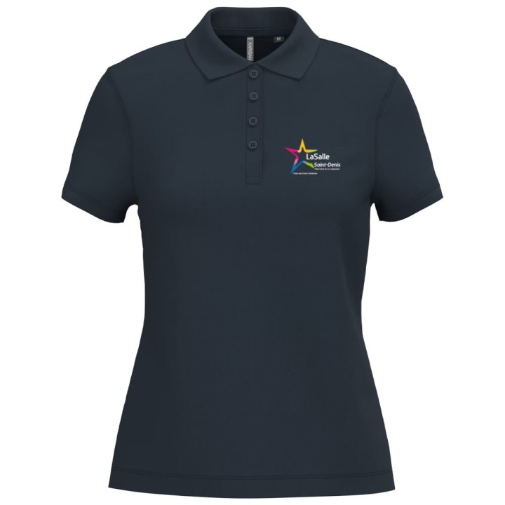 Polo manches courtes Femme Marine
