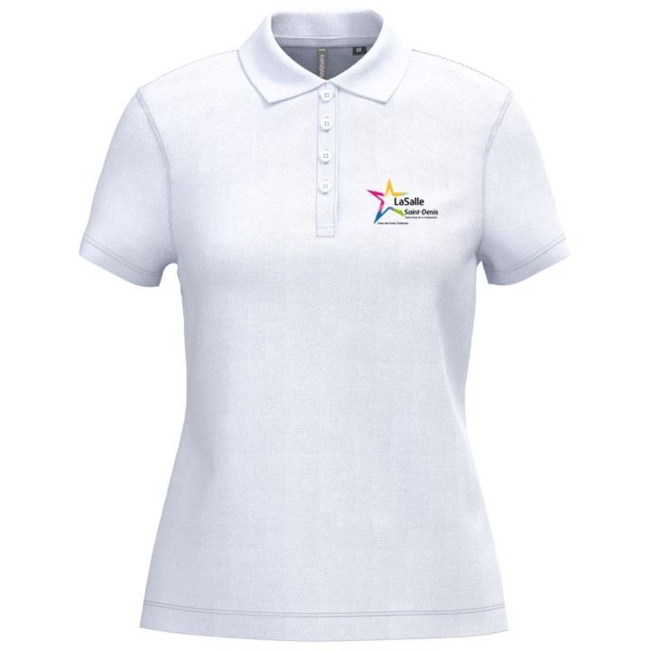 Polo manches courtes Femme Blanc
