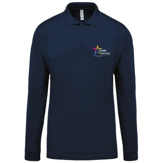 Polo manches longues Enfant/Homme Marine